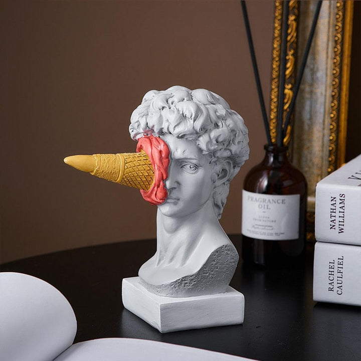 Legende Harpiks Is-Skulptur med Ansigt