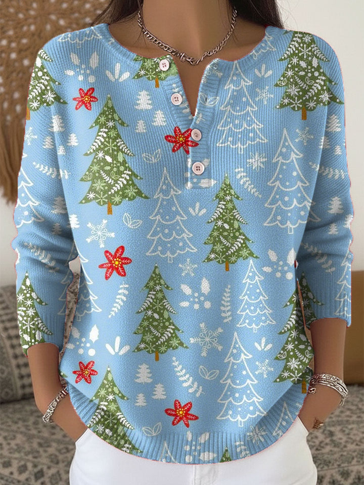 Raegan™ | Juletrøje med knapper