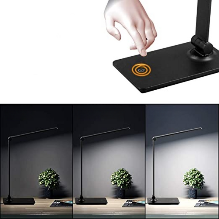 Dæmpbar LED Skrivebordslampe med Justerbar Arm og Touch Control