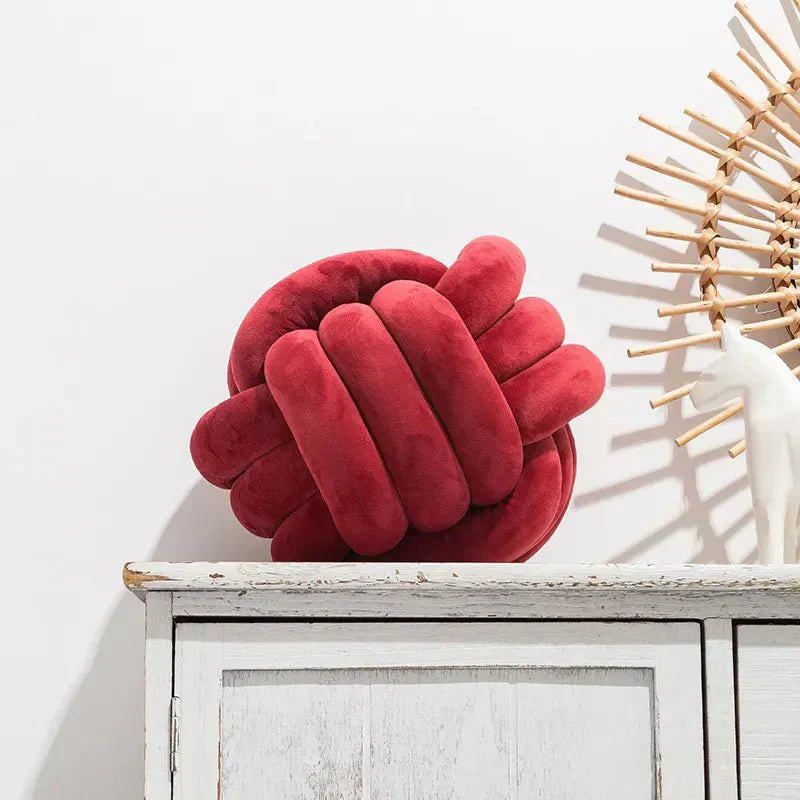 Knotted Dekorativ Pude i Suede-Look
