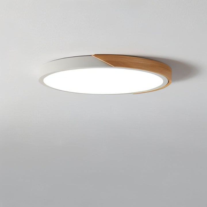 Moderne LED Loftlampe i Træ - Minimalistisk Design