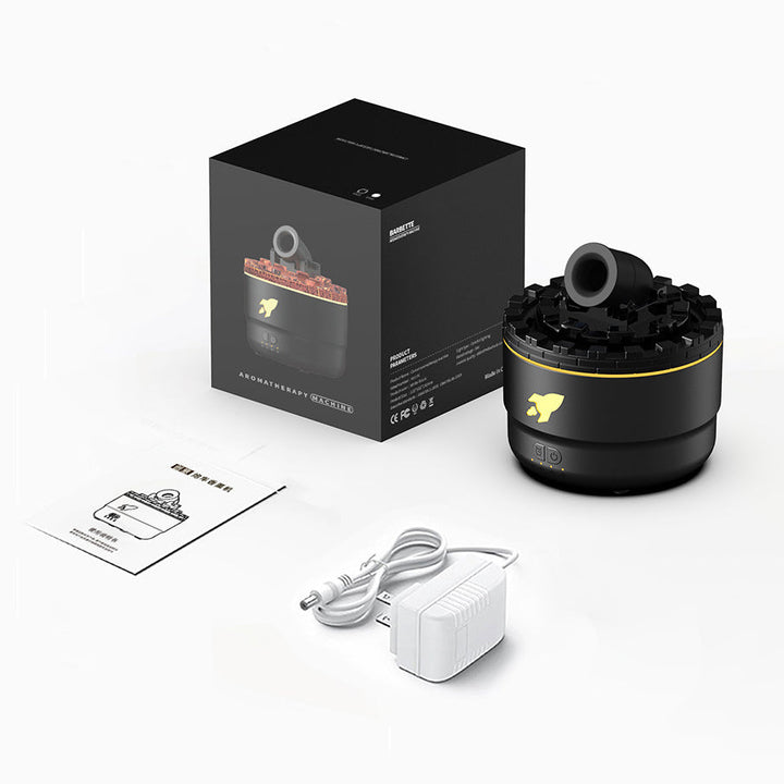 Lava Ring Aroma Luftfugter med LED Nattelys og Dobbelt Dampfunktion