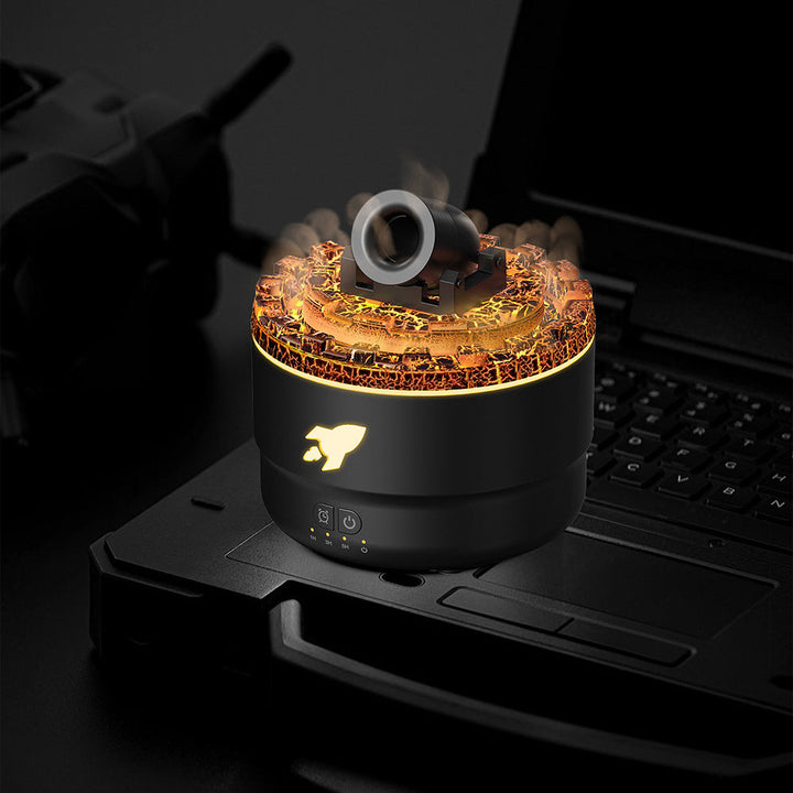 Lava Ring Aroma Luftfugter med LED Nattelys og Dobbelt Dampfunktion