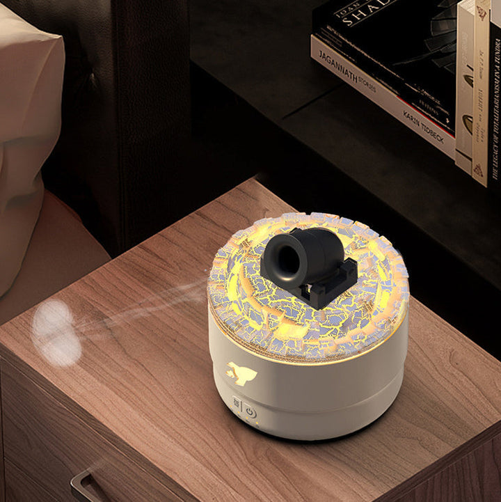 Lava Ring Aroma Luftfugter med LED Nattelys og Dobbelt Dampfunktion