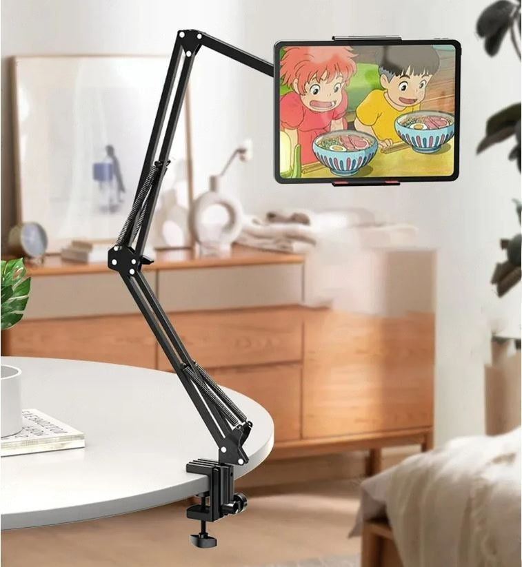 Justerbart Aluminium Tablet Stativ med Solid Base