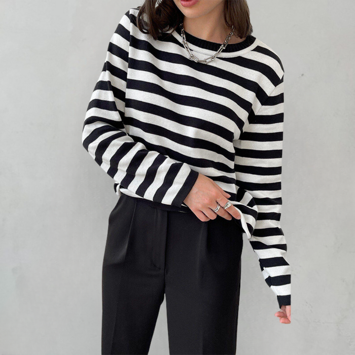 Dana™ | Elegant Stribet Sommer T-Shirt