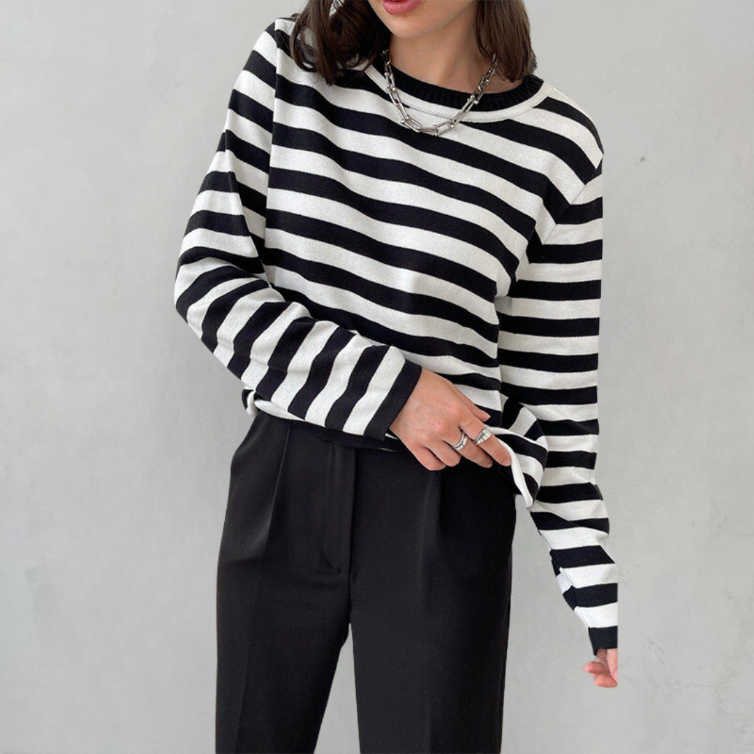 Dana™ | Chic Stribet Sommer T-Shirt