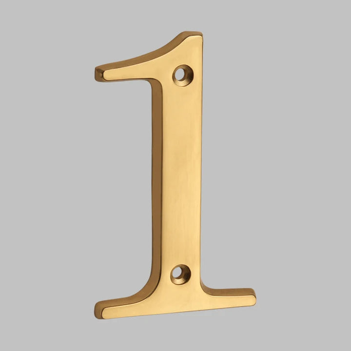Massive Messing Husnummer i Klassisk Design