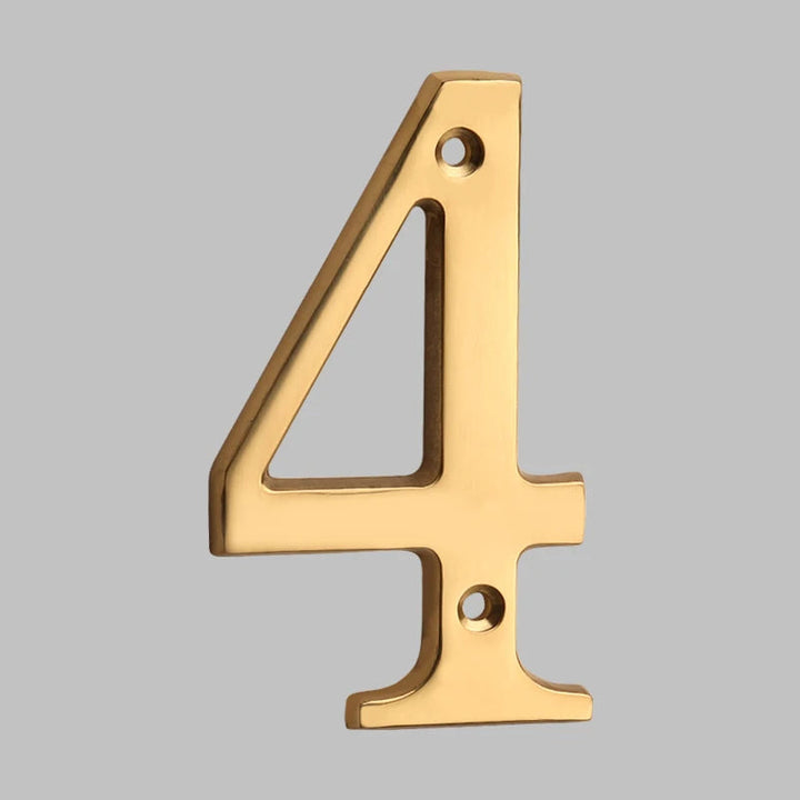 Massive Messing Husnummer i Klassisk Design