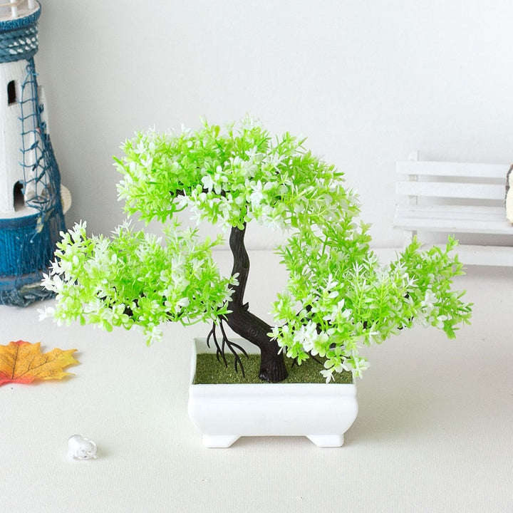 Realistisk Kunstig Bonsai Træ i Plastik