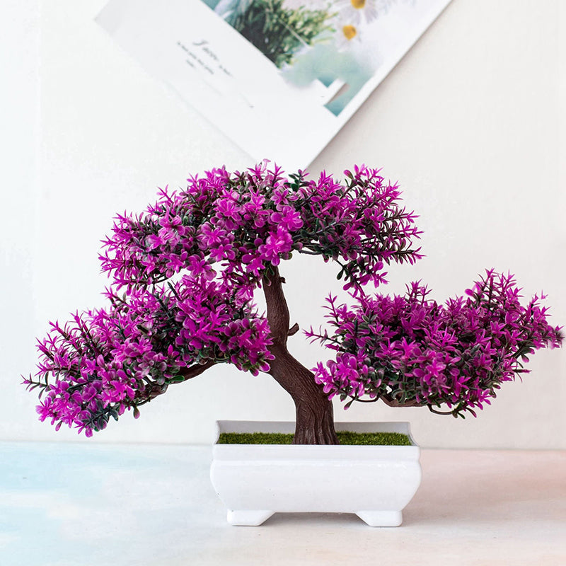 Realistisk Kunstig Bonsai Træ i Plastik