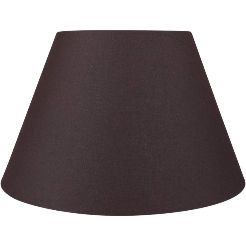 Håndlavet Medium Tøndeformet Linned Lampe Skærm i Hvid