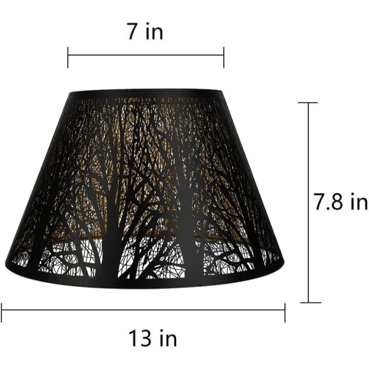 Håndlavet Medium Tøndeformet Linned Lampe Skærm i Hvid