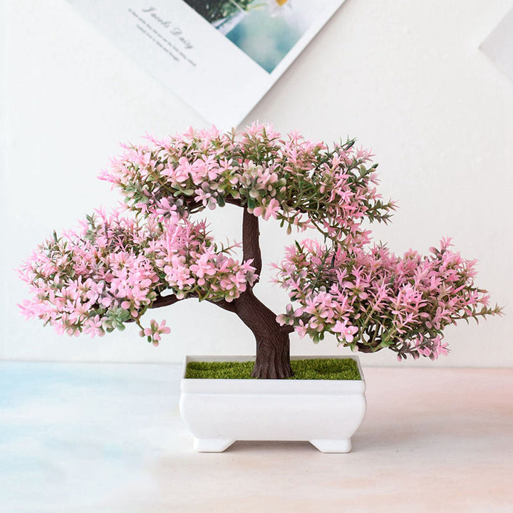 Realistisk Kunstig Bonsai Træ i Plastik