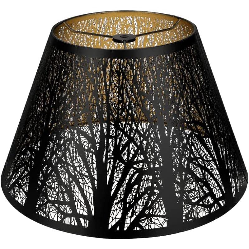 Håndlavet Medium Tøndeformet Linned Lampe Skærm i Hvid