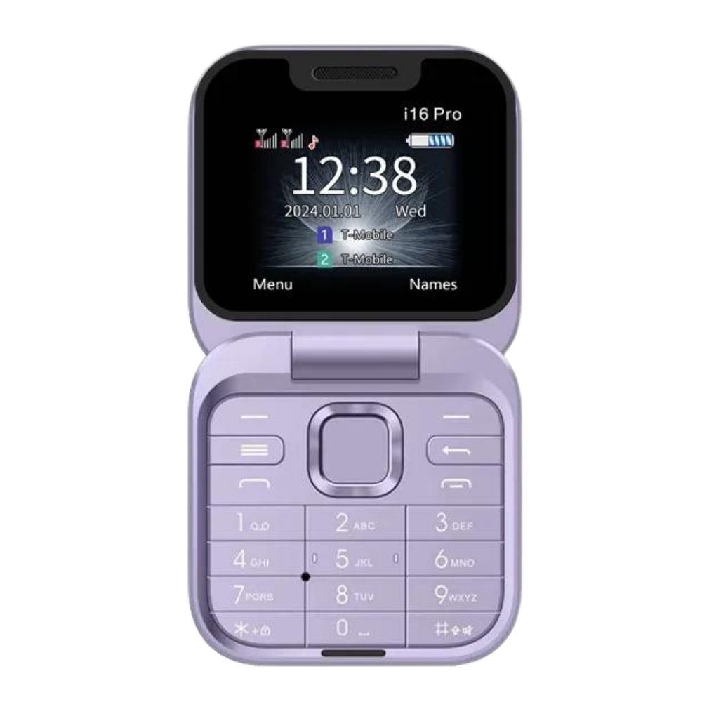 Kompakt Foldbar Dual SIM Mobiltelefon med HD Kamera