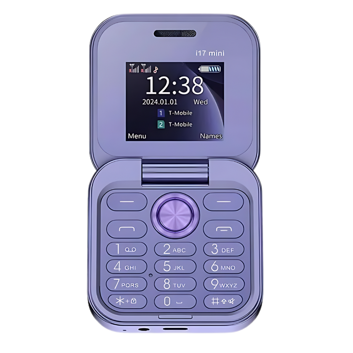 Kompakt Foldbar Dual SIM Mobiltelefon med HD Kamera