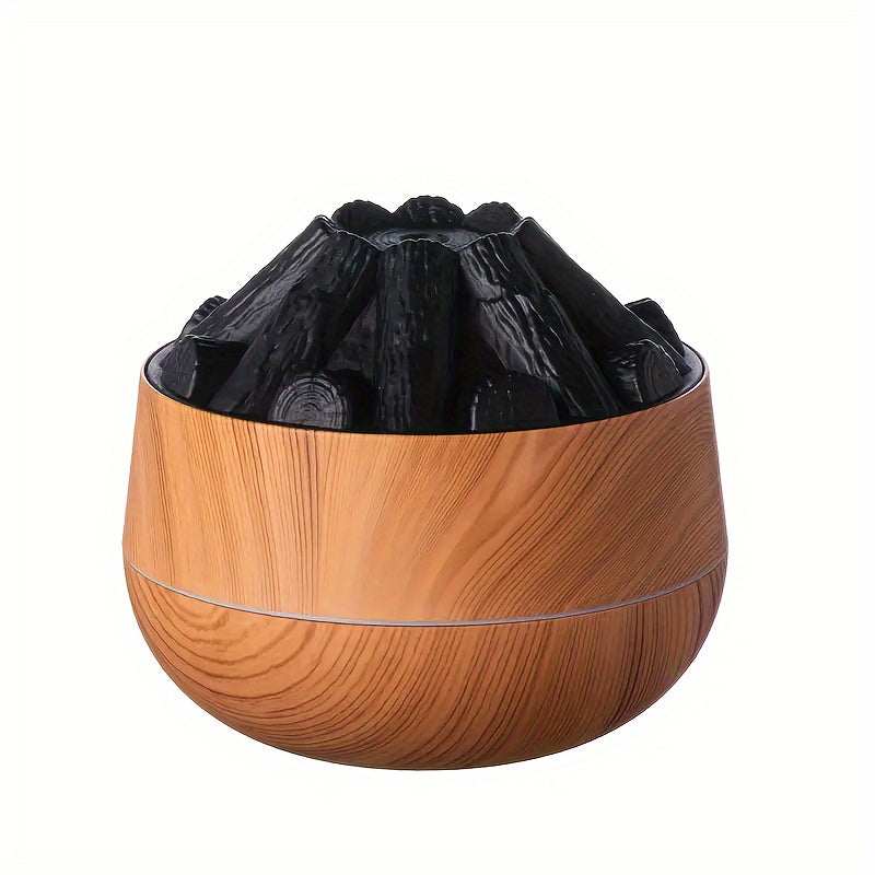 Mini Kulfire Diffuser med Realistisk Flammeeffekt og Tågeindstillinger