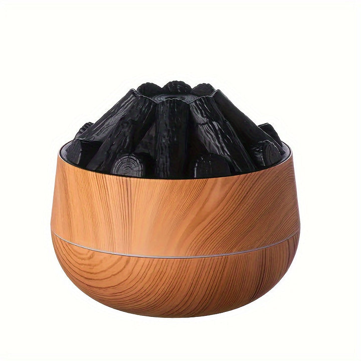 Mini Kulfire Diffuser med Realistisk Flammeeffekt og Tågeindstillinger