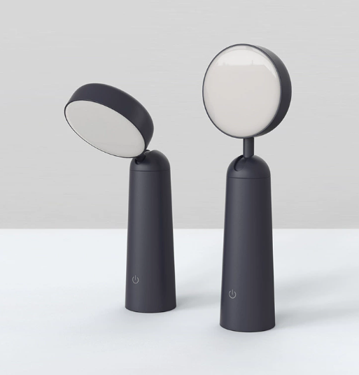 Genopladelig Svampelampe i Aluminium med Varm LED Belysning