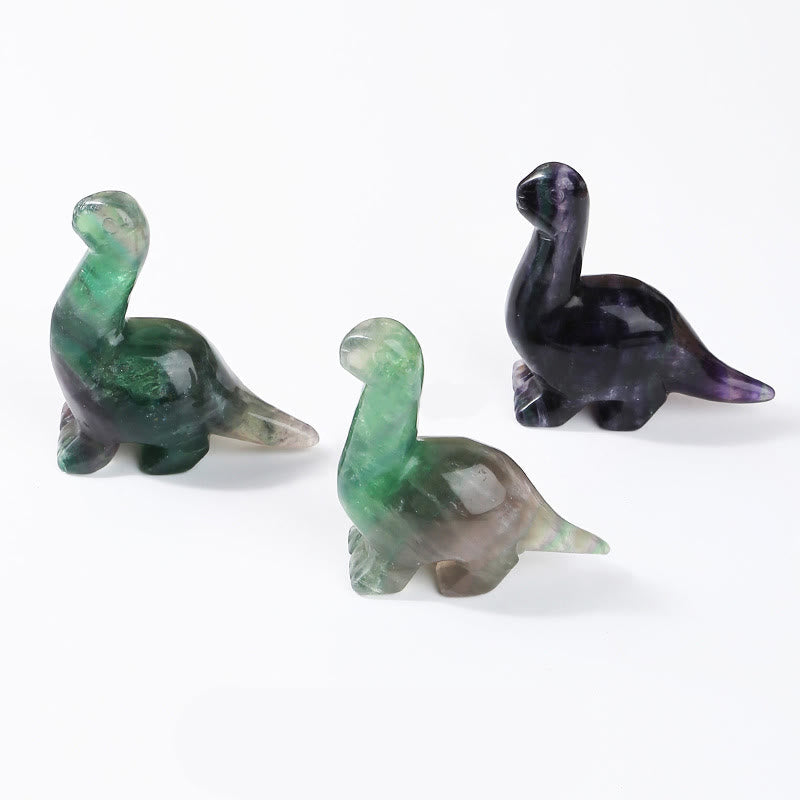 Naturlig Krystal Dinosaur Figurine 2,5 Tommer