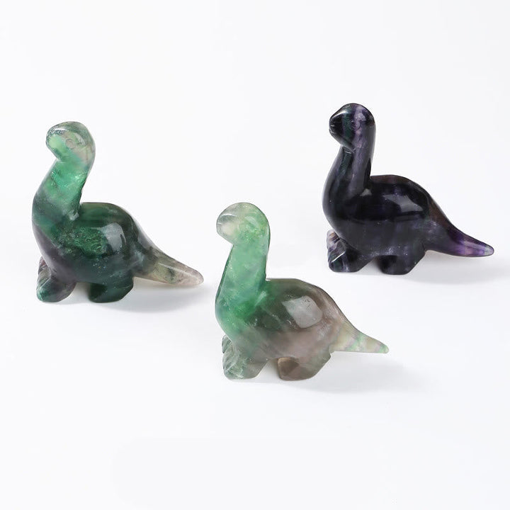 Naturlig Krystal Dinosaur Figurine 2,5 Tommer