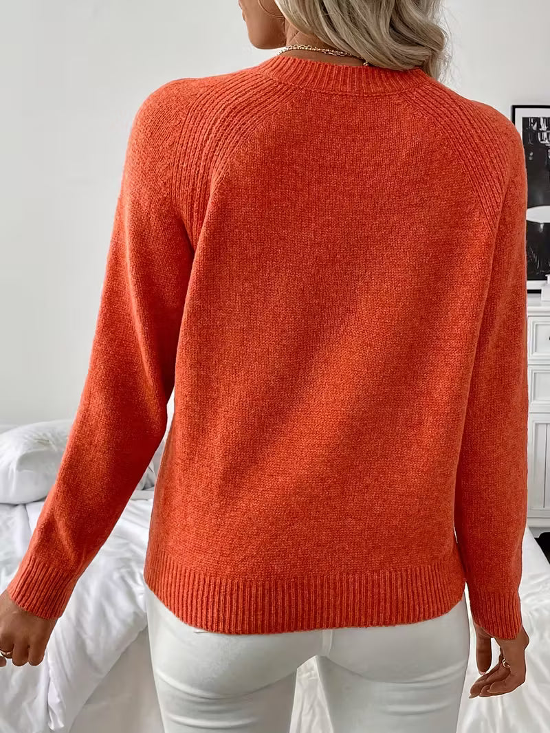 Hilarina™ | Langærmet Strikket Sweater