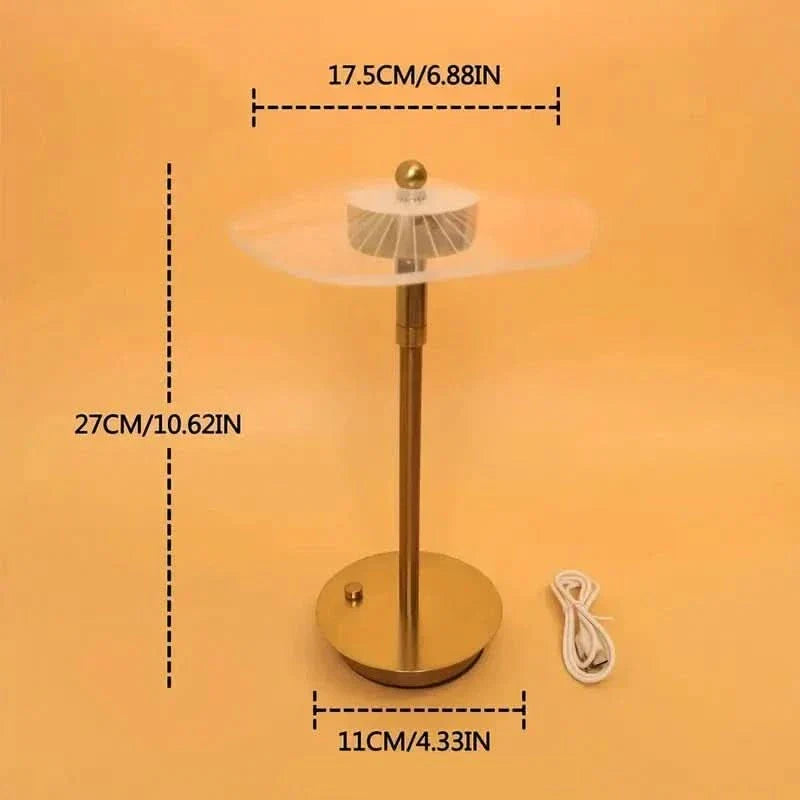 Dæmpbar Justerbar LED Bordlampe i Jern