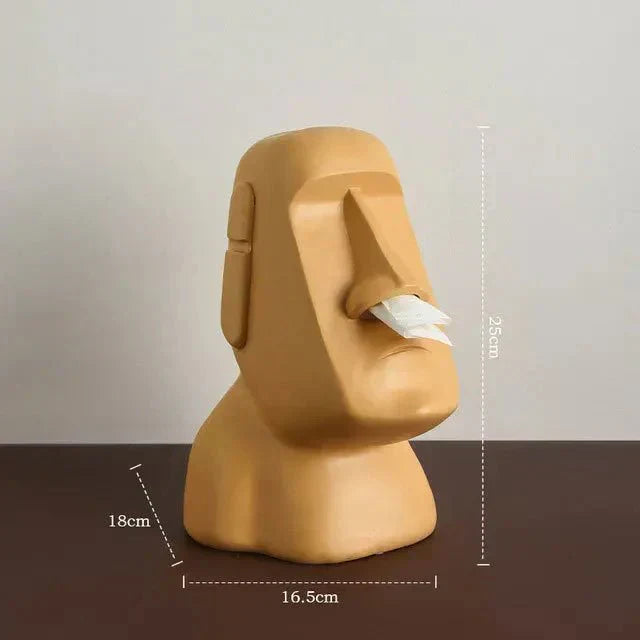 Harpiks Tissue Box med Påskeø Statuer Design