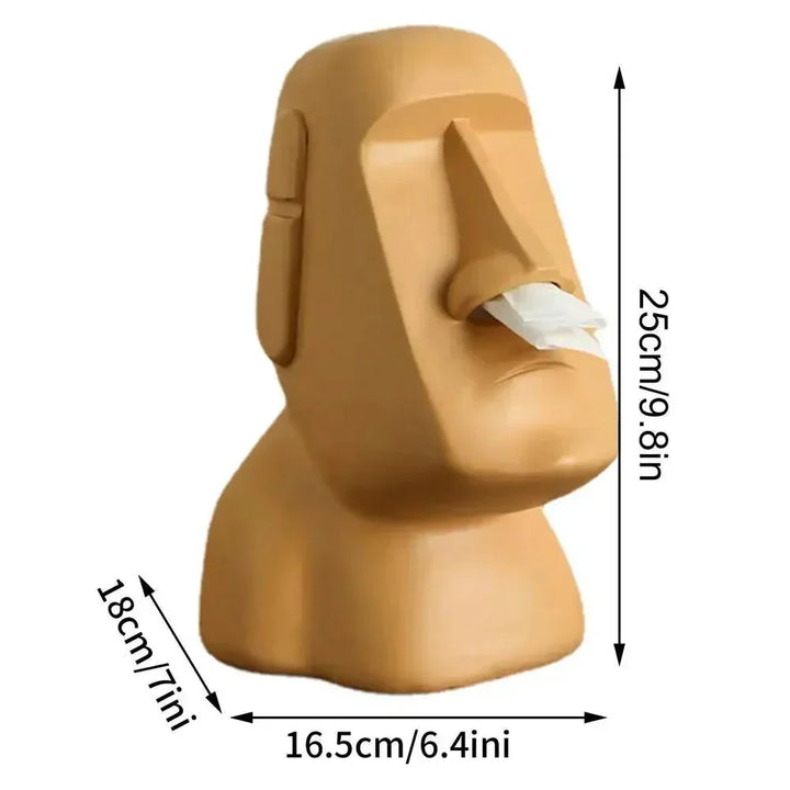 Statueformet Tissue Box i Resin