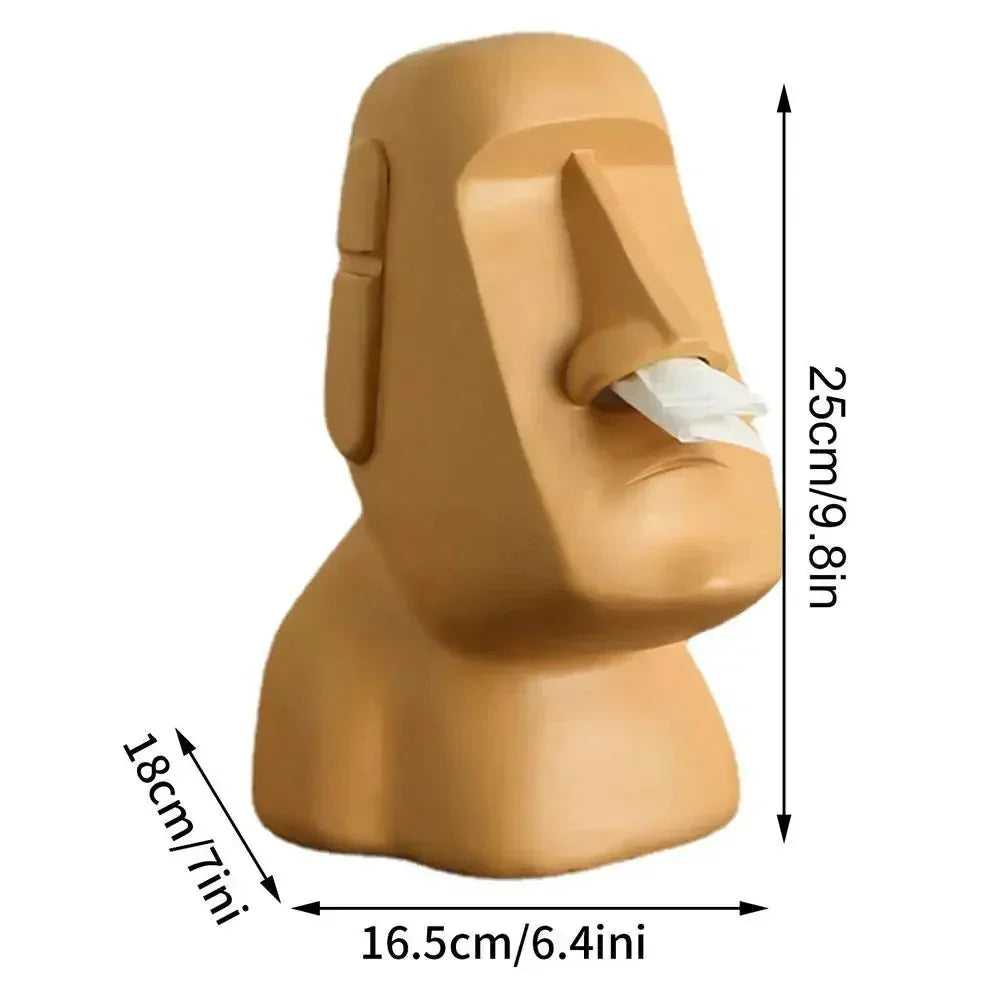 Harpiks Tissue Box med Påskeø Statuer Design
