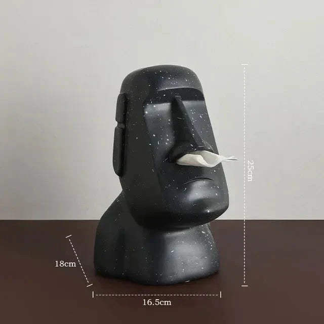 Harpiks Tissue Box med Påskeø Statuer Design