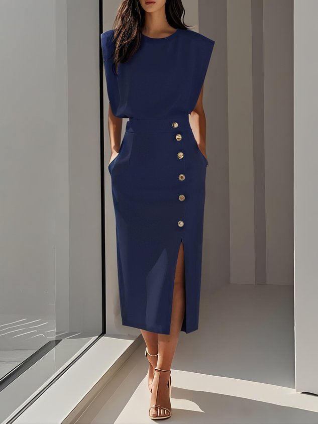 Aspen™ | Ubesværet Charme Midi Kjole