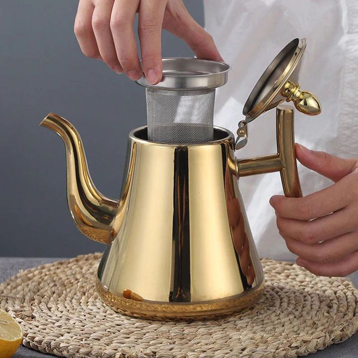 Rustfrit Stål Induktionskedel med Integreret Filter