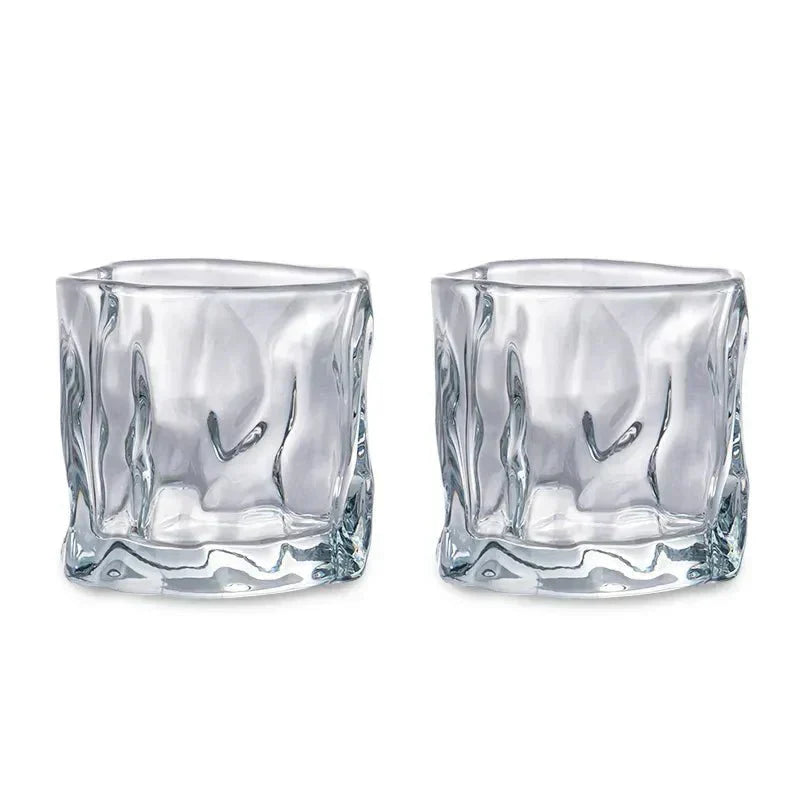 Ripple Glas Whisky Tumbler med Komfortabelt Greb