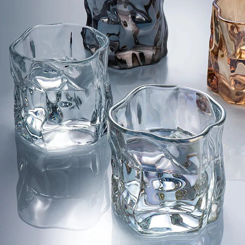 Ripple Glas Whisky Tumbler med Komfortabelt Greb