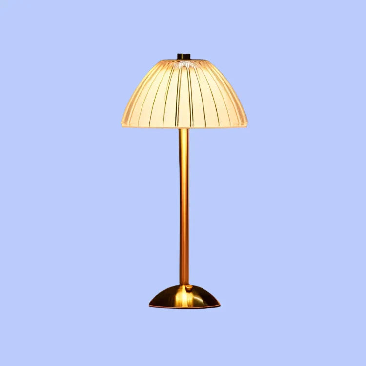 Trådløs Krystalbordlampe med USB-genopladeligt LED-lys