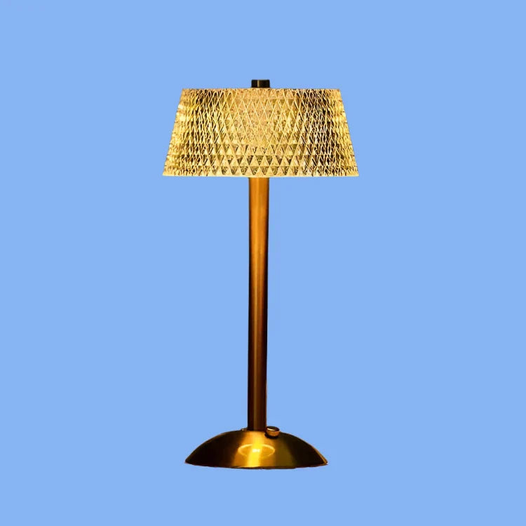 Krystal Bordlampe med USB Opladning og Trådløs Design