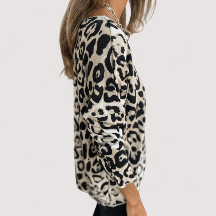 Astrid™ | Letvægts Leopardprint Top