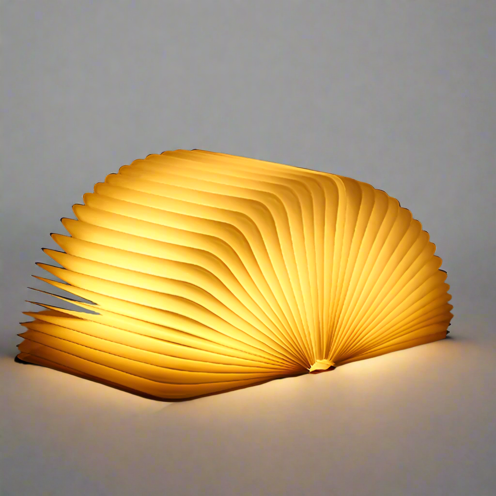 Foldbar LED Bordlampe med Berøringskontrol - USB Genopladelig Bogdesign