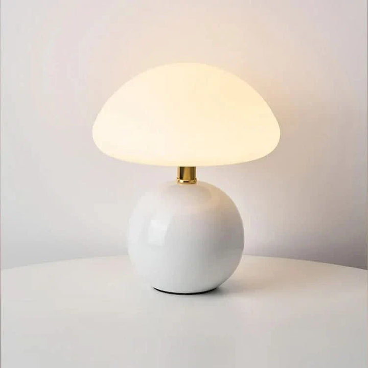 Keramisk LED Bordlampe med Justerbar Farvetemperatur i Blush Cloud