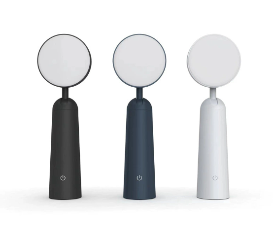 Genopladelig Svampelampe i Aluminium med Varm LED Belysning