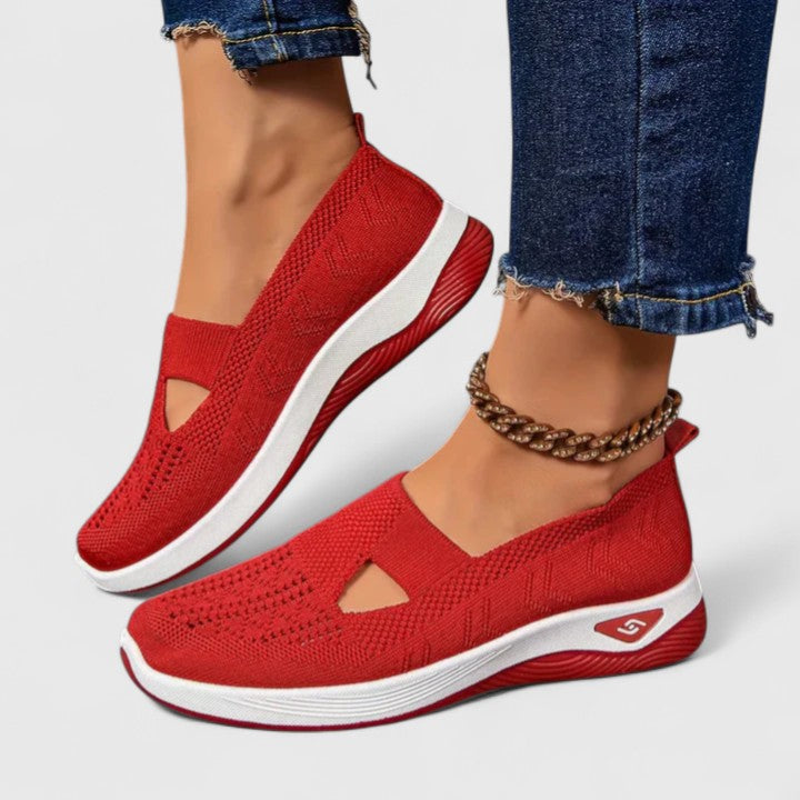 Regine | Dame Slip-On Åndbare Mesh-Gå-Sneakers