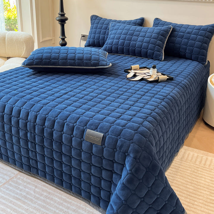 Blødt Firkantet Plush Tæppe til Sofa og Seng