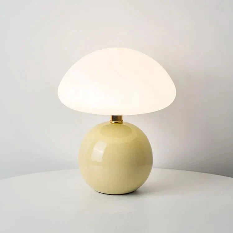 Keramisk LED Bordlampe med Justerbar Farvetemperatur i Blush Cloud