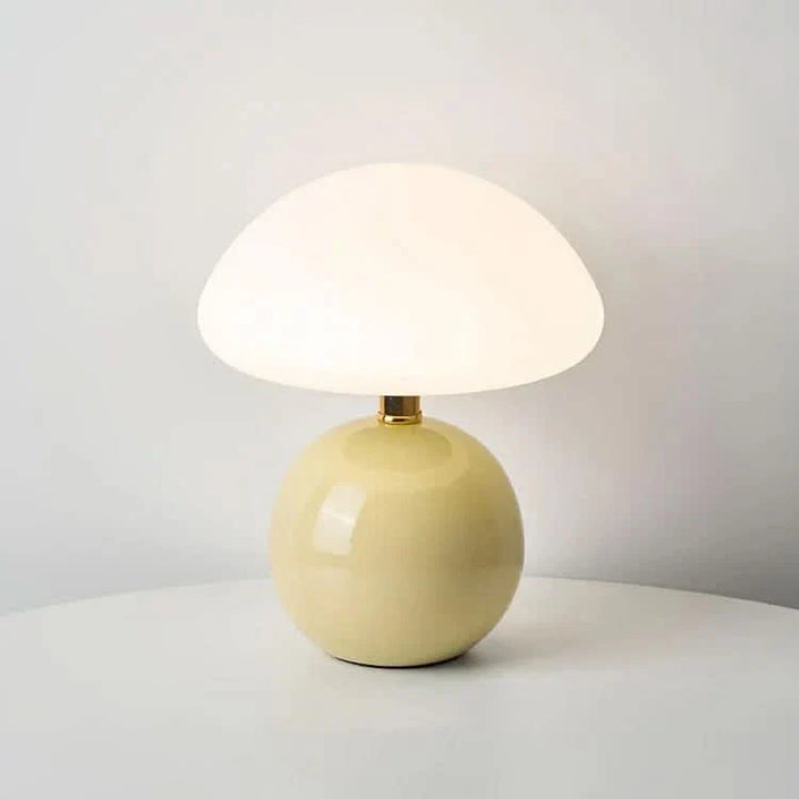 Keramisk LED Bordlampe med Justerbar Farvetemperatur i Blush Cloud
