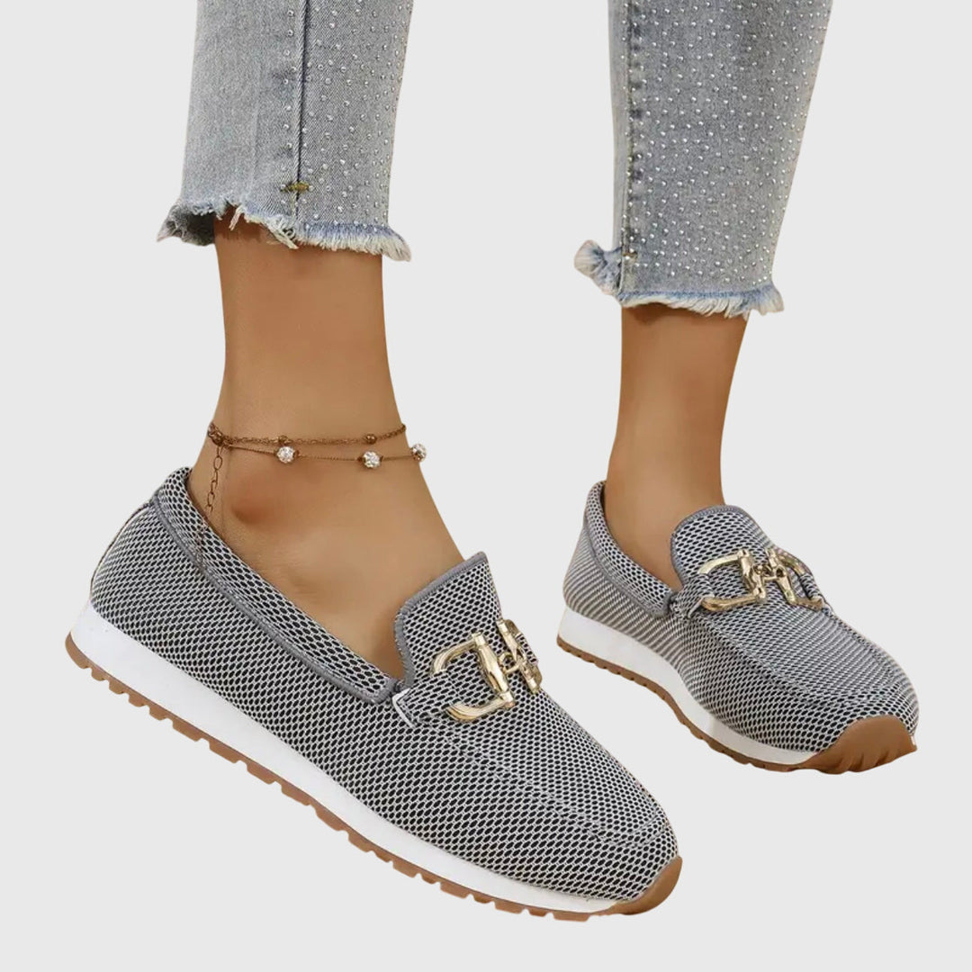 Beatrice | Damernes Orthopædiske Metalakcent Slip-On Loafer