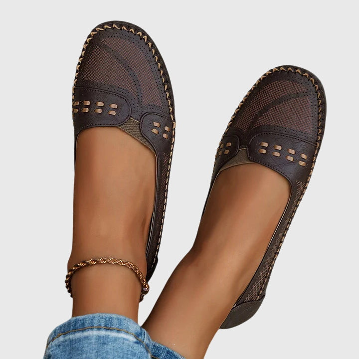 Petra | Dame Forår Perforerede Lette Loafers