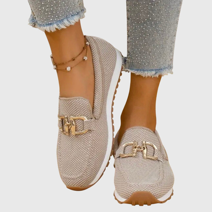 Beatrice | Damernes Orthopædiske Metalakcent Slip-On Loafer