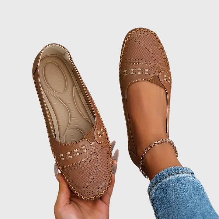 Petra | Dame Forår Perforerede Lette Loafers